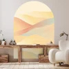 Outlet Ambiance Sticker Papier peint intissé pré-encollé fresques géantes - ARCHE COUCHER DE SOLEIL DÉSERTIQUE - 127x90cm