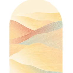 Outlet Ambiance Sticker Papier peint intissé pré-encollé fresques géantes - ARCHE COUCHER DE SOLEIL DÉSERTIQUE - 127x90cm