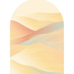 Outlet Ambiance Sticker Papier peint intissé pré-encollé fresques géantes - ARCHE COUCHER DE SOLEIL DÉSERTIQUE - 127x90cm