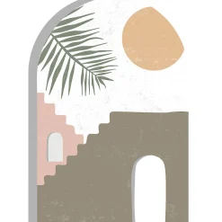 Ambiance Sticker Papier peint intissé pré-encollé fresques géantes - FRESQUE ARCHE VUE ÉGYPTIENNE - 131x90cm* Papier Peint Art Déco