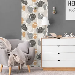 Clearance Ambiance Sticker Papier peint intissé pré-encollé - ART MODERNE GRIBOUILLES - 1 rouleau de 300x60cm