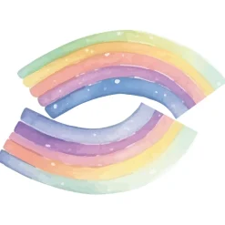 Ambiance Sticker Papier peint intissé pré-encollé fresques géantes - FRESQUE ARC-EN-CIEL - 170x120cm*Enfant Papier Peint Enfant