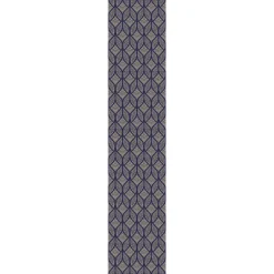 Ambiance Sticker Papier peint intissé pré-encollé - FORMES GÉOMÉTRIQUE CHIC BLEU FONCÉ - 1 rouleau de 300x60cm* Papier Peint Géométrique