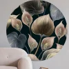 Ambiance Sticker Papier peint intissé pré-encollé fresques géantes - FRESQUE FLEURS LYS DE PAIX - 60x60cm* Papier Peint Fleuri