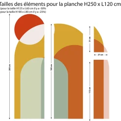 Sale Ambiance Sticker Papier peint intissé pré-encollé fresques géantes - ARCHES DU CRÉPUSCULE - 250x120cm