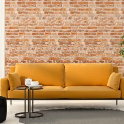 Ambiance Sticker Papier peint intissé pré-encollé - BRIQUES ORANGES - 1 rouleau de 300x60cm* Papier Peint Imitant