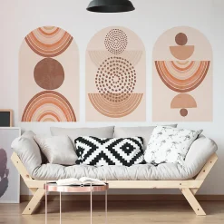Ambiance Sticker Papier peint intissé pré-encollé fresques géantes - ARCHES ETHNIQUES - 155x120cm* Papier Peint Géométrique