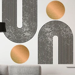 Ambiance Sticker Papier peint intissé pré-encollé fresques géantes - ARCHES ABSTRAITES AZTEC - 120x90cm* Papier Peint Art Déco