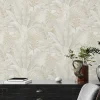 Best A.S. Creation Papier peint intissé vintage feuillage beige mat l.1005 x l.53cm, As Création