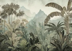 Wallarena Papier Peint Intissé Panoramique Pour Chambre Cuisine Jungle Forêt tropicale 300x210 cm