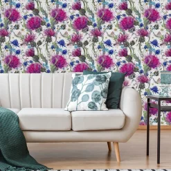 Discount Muralo Papier Peint LIBELLULE Feuilles FLEURS Pour La Chambre