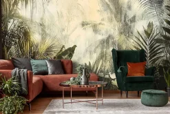 Wallarena Papier Peint Panoramique Intissé Feuilles Vintage 350x250 cm - Colle Inclus - XXL Papier Peint por Chambre Salon* Papier Peint Panoramique