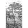 GoodHome Papier peint panoramique Intissé Turcoaz noir et blanc 280 x 159 cm* Papier Peint Noir Et Blanc|Papier Peint Panoramique