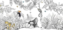 Acte Déco Papier peint panoramique enfant Jungle, Couleurs 150 x 250cm*Enfant Papier Peint Enfant