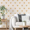 Acte Déco Papier peint panoramique enfant Amour Coeur, Jaune 375 x 250cm*Enfant Papier Peint Enfant
