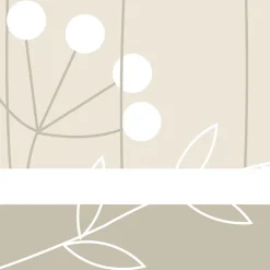 Acte Déco Papier peint panoramique enfant Mélodie des plantes, Beige 375 x 250cm*Enfant Papier Peint Enfant