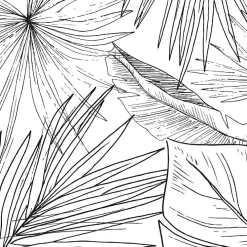 99DECO Papier peint panoramique - Lamnar - Noir - intissé : 150g/m² - 7 lés : 336x270cm* Papier Peint Panoramique