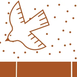 Acte Déco Papier peint panoramique enfant Oiseaux, Brun 450 x 250cm*Enfant Papier Peint Enfant