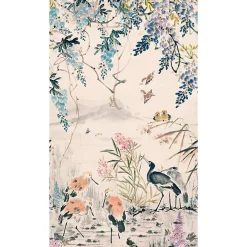 Best GoodHome Papier peint panoramique Intissé Wulfen crème 280 x 159 cm