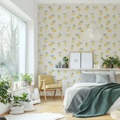 Acte Déco Papier peint panoramique enfant Citrons, Jaune 375 x 250cm*Enfant Papier Peint Enfant