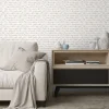GoodHome Papier peint pré-encollé vinyle intissé géométrique Easy Roll Ascott beige l.53 x H.1005 cm* Papier Peint Pré-Encollé