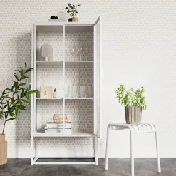 GoodHome Papier peint pré-encollé vinyle intissé géométrique Easy Roll Ascott beige l.53 x H.1005 cm* Papier Peint Pré-Encollé