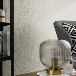 Discount GoodHome Papier peint pré-encollé vinyle intissé géométrique Easy Roll Brya noir l.53 x H.1005 cm