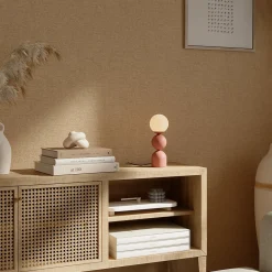 Outlet GoodHome Papier peint pré-encollé vinyle intissé uni Easy Roll Pufos beige l.53 x H.1005 cm
