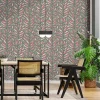 Hot GoodHome Papier peint pré-encollé vinyle intissé feuillage Easy Roll Baotou feuilles roses l.53 x H.1005 cm