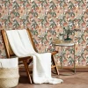 New GoodHome Papier peint pré-encollé vinyle intissé fleuri Easy Roll Bahulu multicolore l.53 x H.1005 cm