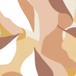 Hot GoodHome Papier peint pré-encollé vinyle intissé art déco Easy Roll Apricot multicolore l.53 x H.1005 cm