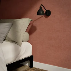 Outlet GoodHome Papier peint pré-encollé vinyle intissé uni terracotta Easy Roll Coppins l.53 x H.1005 cm
