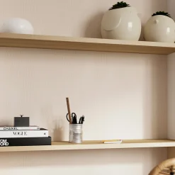 Discount GoodHome Papier peint pré-encollé vinyle intissé géométrique Easy Roll Barlow beige l.53 x H.1005 cm
