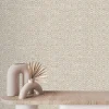 Hot GoodHome Papier peint pré-encollé vinyle intissé uni Easy Roll Cahors beige l.53 x H.1005 cm