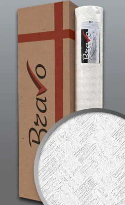 Clearance Edem Papier peint texturé 83103BR70 papier peint intissé texturé à l'aspect de pierre mat blanc 1 carton à 4 rouleaux