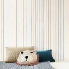 Best Decochic Papier peint vinyle adhésif rayures colorées multicolore 50x300 cm
