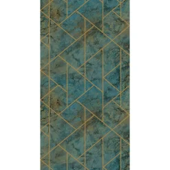 Online GoodHome Papier peint vinyle intissé Samish vert L.10m x l.53cm
