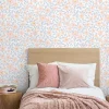 Ugepa Papier peint vinyle intissé fleuri Flowers multicouleurs pastel L.1005 x l.53cm Ugèpa* Papier Peint Fleuri
