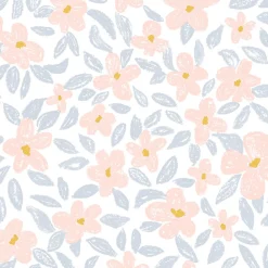 Ugepa Papier peint vinyle intissé fleuri Flowers multicouleurs pastel L.1005 x l.53cm Ugèpa* Papier Peint Fleuri