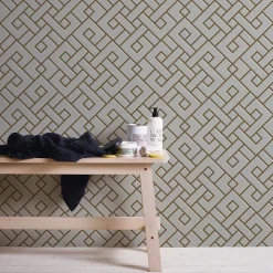 Clearance GoodHome Papier peint Vinyle Intissé Nimie crème