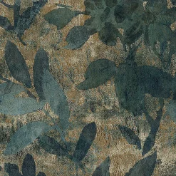 GoodHome Papier peint Vinyle Intissé Ammo Sarcelle foncé* Papier Peint Fleuri|Papier Peint Pour Cuisine