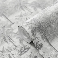 Best GoodHome Papier peint Vinyle Intissé Onyk gris