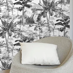 GoodHome Papier peint vinyle intissé texturé Chooky* Papier Peint Pour Chambre|Papier Peint Naturel Et Tropical