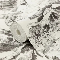 GoodHome Papier peint vinyle intissé texturé Chooky* Papier Peint Pour Chambre|Papier Peint Naturel Et Tropical
