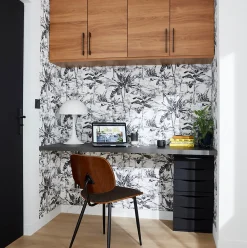 GoodHome Papier peint vinyle intissé texturé Chooky* Papier Peint Pour Chambre|Papier Peint Naturel Et Tropical