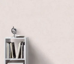 Erismann Papier peint vinyle intissé uni beige crème L.1005 x l.53cm, Flair* Papier Peint Uni