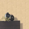 Online Papier peint vinyle intissé imitation chevron en textile L.1001 x l.53 cm, Galesano