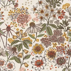 Discount Lutece Papier peint vinyle intissé fleuri bouquet rose, beige L.1005 x l.53cm Lutèce