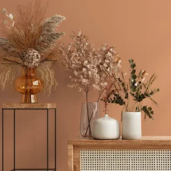 Best GoodHome Papier peint vinyle intissé uni orange terracotta L.53 x l.1005 cm Aune