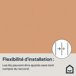 Best GoodHome Papier peint vinyle intissé uni orange terracotta L.53 x l.1005 cm Aune